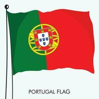 un' bandiera di Portogallo e nazionale giorno bandiera design e bandiera di Portogallo illustrazione modello bandiera vettore