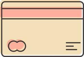 isolato pagamento carta icona nel rosa colore. vettore