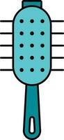 isolato capelli il giro spazzola icona. vettore