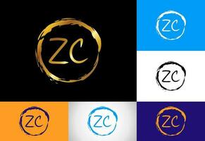 iniziale lettera z c logo design vettore. grafico alfabeto simbolo per aziendale attività commerciale identità vettore