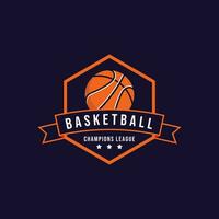 pallacanestro sport logo design modello vettore illustrazione.