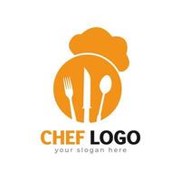 modello di vettore di progettazione logo chef