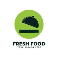 fresco cibo logo design vettore modello