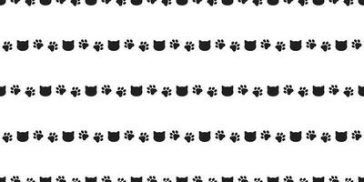 gatto senza soluzione di continuità modello zampa vettore gattino calicò cartone animato illustrazione piastrella sfondo sciarpa isolato ripetere sfondo regalo avvolgere