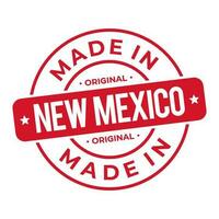 fatto nel nuovo Messico francobollo logo icona simbolo design. foca nazionale originale Prodotto distintivo. vettore illustrazione