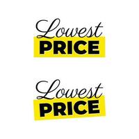 più basso prezzo shopping offrire icona etichetta pulsante design vettore