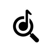 icona di ricerca musicale vettore