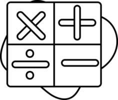 calcolatrice simbolo icona su bianca sfondo. vettore