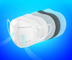 maschera filtro aria n95 vettore
