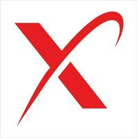 x lettera logo design vettore