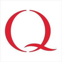 q lettera logo design stile vettore