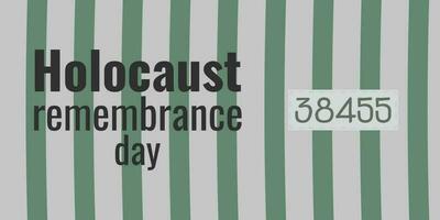 memoriale giorno di il genocidio ebraico le persone. vettore
