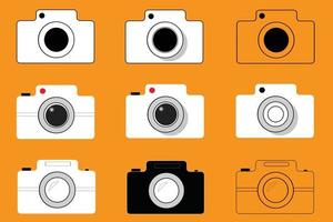 icon pack collezione di fotocamere. icone di fotografia per qualsiasi scopo vettore