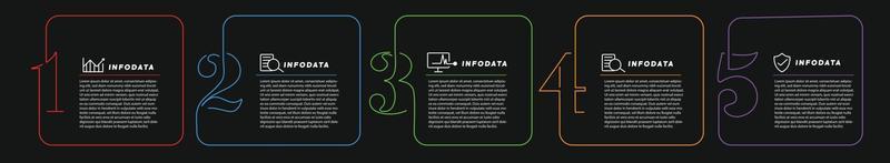 elementi di design di infografica aziendali set di infografica 3d vettore