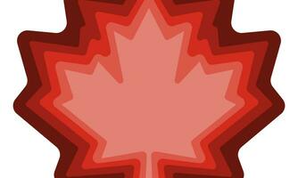 Canada giorno bandiera sfondo con rosso acero papercut effetto. vettore illustrazione con posto per il tuo testo