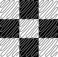 astratto nero e bianca monocromatico modello. geometria, calligrafia vettore