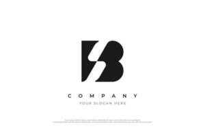 lettera sb o bs monogramma logo design vettore