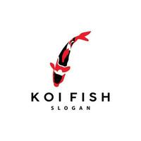 koi pesce logo disegno, ornamentale pesce vettore, acquario ornamento illustrazione marca Prodotto vettore