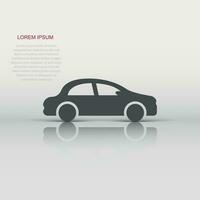 auto icona nel piatto stile. automobile auto vettore illustrazione su bianca isolato sfondo. auto attività commerciale concetto.