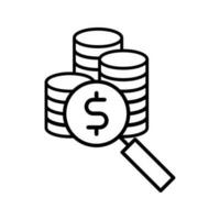 bilancio icona vettore. contabilità illustrazione cartello. contabilità simbolo o logo. vettore