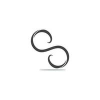 infinito curve 3d nastro forma ombra design logo vettore