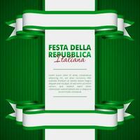 festa della repubblica italiana, 2 Giugno, Italia repubblica giorno 2 giugno, Italia nazionale bandiera. celebrazione sfondo vettore