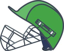 cricket casco elemento per cricket campionato gli sport design. vettore