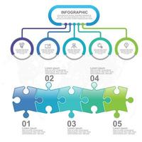 modelli di infografica passo e cronologia per diagramma di processo illustrazione vettoriale di affari