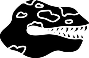 dinosauro cranio icona o simbolo. vettore