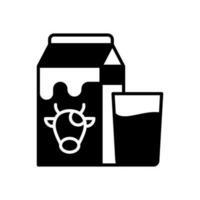 latte icona nel vettore. illustrazione vettore