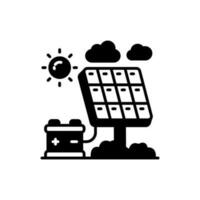 solare cellule icona nel vettore. illustrazione vettore
