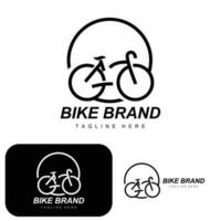 bicicletta logo, veicolo vettore, bicicletta silhouette icona, semplice design ispirazione vettore