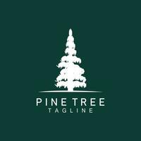 pino albero logo, verde pianta vettore, albero silhouette disegno, icona, illustrazione, modello vettore