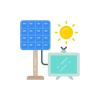 solare tv icona nel vettore. illustrazione vettore