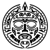 Maya azteco totem tatuaggio vettore icona