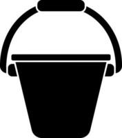secchio icona o simbolo nel piatto stile. vettore
