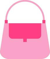 illustrazione di rosa borsetta icona. vettore