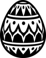 glifo Pasqua uovo icona nel piatto stile. vettore