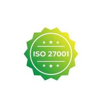 etichetta vettoriale standard iso 27001