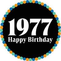 contento compleanno, 1976, 1977, 1978, 1979, 1980, 1981, 1982, 1983, 1984, 1985 vettore