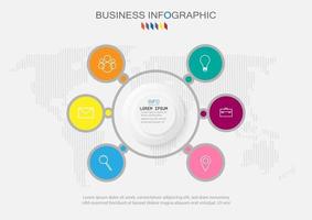 modello di infografica in 4 passaggi modello per la presentazione del diagramma grafico e il grafico vettore