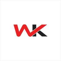 lettera w K logo vettore