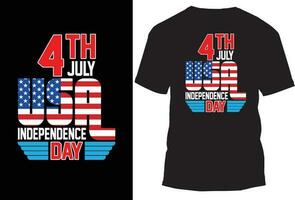 Stati Uniti d'America indipendenza giorno maglietta design vettore