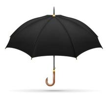 ombrello classico da pioggia stock illustrazione vettoriale isolato su sfondo