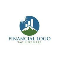 contabilità design logo modello, finanza logo design vettore illustrazione