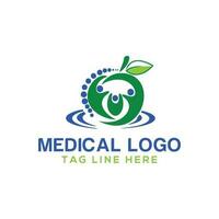 creativo umano Salute cura fisioterapia chiropratica concetto logo design vettore