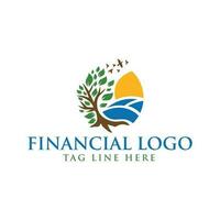 contabilità e finanziario logo vettore