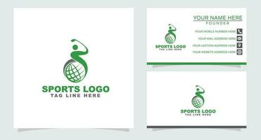 golf logo design gratuito vettore