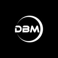 dbm lettera logo design nel illustrazione. vettore logo, calligrafia disegni per logo, manifesto, invito, eccetera.