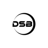 dsb lettera logo design nel illustrazione. vettore logo, calligrafia disegni per logo, manifesto, invito, eccetera.